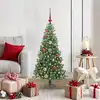 Image de vidaXL Sapin de Noël avec 150 LED avec support Vert 120 cm PVC