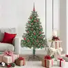 Image de vidaXL Sapin de Noël avec 150 LED avec support Vert 150 cm PVC