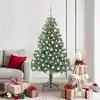 Image de vidaXL Sapin de Noël avec 300 LED avec support Vert 180 cm PVC