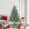 Image de vidaXL Sapin de Noël avec 300 LED avec support Vert 180 cm PVC