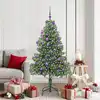 Image de vidaXL Sapin de Noël avec 300 LED avec support Vert 180 cm PVC