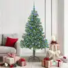 Image de vidaXL Sapin de Noël avec 300 LED avec support Vert 180 cm PVC
