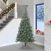 Image de vidaXL Sapin de Noël avec 300 LED avec support Vert 240 cm PVC