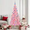 Image de vidaXL Sapin de Noël avec 300 LED avec support Rose 180 cm PVC