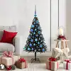 Image de vidaXL Sapin de Noël Noir 120 cm PVC