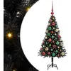Image de vidaXL Sapin de Noël Noir 120 cm PVC
