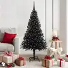 Image de vidaXL Sapin de Noël avec 150 LED avec support Noir 150 cm PVC