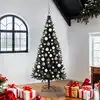Image de vidaXL Sapin de Noël Noir 180 cm PVC