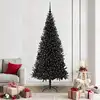 Image de vidaXL Sapin de Noël avec 300 LED avec support Noir 210 cm PVC