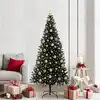 Image de vidaXL Sapin de Noël Noir 210 cm PVC