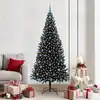 Image de vidaXL Sapin de Noël avec 300 LED avec support Noir 210 cm PVC
