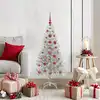 Image de vidaXL Sapin de Noël Argent 120 cm PET