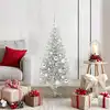 Image de vidaXL Sapin de Noël Argent 120 cm PET