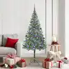 Image de vidaXL Sapin de Noël artificiel avec 300 LED Vert 180 cm PVC et Acier