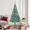 Image de vidaXL Sapin de Noël artificiel avec 300 LED Vert 180 cm PVC et Acier