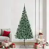 Image de vidaXL Sapin de Noël artificiel avec 300 LED Vert 210 cm PVC et Acier