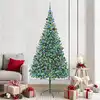 Image de vidaXL Sapin de Noël artificiel avec 300 LED Vert 210 cm PVC et Acier