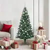 Image de vidaXL Sapin de Noël artificiel pré-éclairé Vert 150 cm PVC et métal