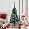 Image de vidaXL Sapin de Noël artificiel pré-éclairé Vert 150 cm PVC et métal