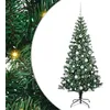 Image de vidaXL Sapin de Noël artificiel pré-éclairé Vert 180 cm PVC et métal