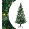 Image de vidaXL Sapin de Noël artificiel pré-éclairé Vert 240 cm PVC et métal