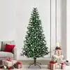 Image de vidaXL Sapin de Noël artificiel pré-éclairé Vert 240 cm PVC et métal