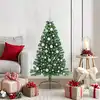 Image de vidaXL Sapin de Noël artificiel pré-éclairé Vert 120 cm PVC