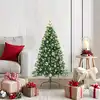 Image de vidaXL Sapin de Noël artificiel pré-éclairé Vert 120 cm PVC