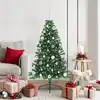 Image de vidaXL Sapin de Noël artificiel pré-éclairé Vert 150 cm PVC