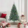 Image de vidaXL Sapin de Noël artificiel pré-éclairé Vert 150 cm PVC