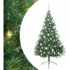 Image de vidaXL Kunststof Voorverlichte Kerstboom met 300 LED Groen 180 cm PVC