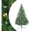 Image de vidaXL Sapin de Noël artificiel pré-éclairé Vert 210 cm PVC