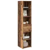 Image de vidaXL Haut Armoire Bois Ancien 40 x 42,5 x 185 cm Bois d'ingénierie, Buffet moderne, armoire rectangulaire, grand espace de rangement, haut fonctionnel, bois composite, poignées brillantes