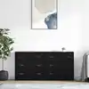 Image de vidaXL Buffets 2 pc Chêne noir 70 x 35,5 x 67,5 cm Bois d'ingénierie