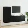 Image de vidaXL Unité murale de TV 5 pc Chêne noir Bois d'ingénierie