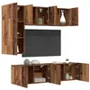 Image de vidaXL Unité murale de TV 5 pc Bois Ancien Bois d'ingénierie