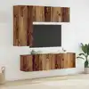 Image de vidaXL Unité murale de TV 5 pc Bois Ancien Bois d'ingénierie