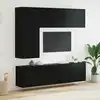 Image de vidaXL Unité murale de TV 5 pcs Chêne noir Bois d'ingénierie