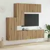 Image de vidaXL Unité murale de TV 5 pcs Chêne artisanal Bois d'ingénierie