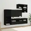 Image de vidaXL Meubles TV muraux 6 pcs Chêne noir Bois d'ingénierie