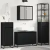 Image de vidaXL Ensemble de mobilier de salle de bain avec tiroir Chêne noir