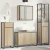 Image de vidaXL Ensemble de mobilier de salle de bain avec tiroir Chêne Sonoma