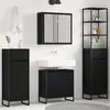 Image de vidaXL Ensemble de mobilier de salle de bain avec tiroir Chêne noir