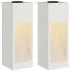 Image de vidaXL Zonne LED Padverlichting 2 st Warmwit 18 x 18 x 50 cm