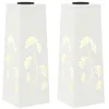 Image de vidaXL Zonne LED Pad Licht 2 st Warmwit 18 x 18 x 50 cm