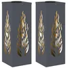 Image de vidaXL Zonne LED Pad Licht 2 st Warmwit 18 x 18 x 50 cm