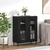 Image de vidaXL Buffet Chêne noir 69,5 x 34 x 90 cm Bois d'ingénierie