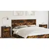 Image de vidaXL Tête de lit Chêne Fumé 100 cm Bois d’ingénierie