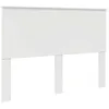 Image de vidaXL Tête de lit Blanc Brillant 100 cm Bois d’ingénierie, Tête de lit moderne, design rectangulaire, meuble en bois durable, gain de place pour déco de chambre minimaliste