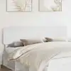 Image de vidaXL Tête de lit Blanc Brillant Bois d'ingénierie
